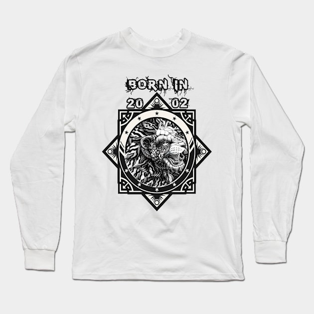 Born in 2002 Long Sleeve T-Shirt by Nujdesign